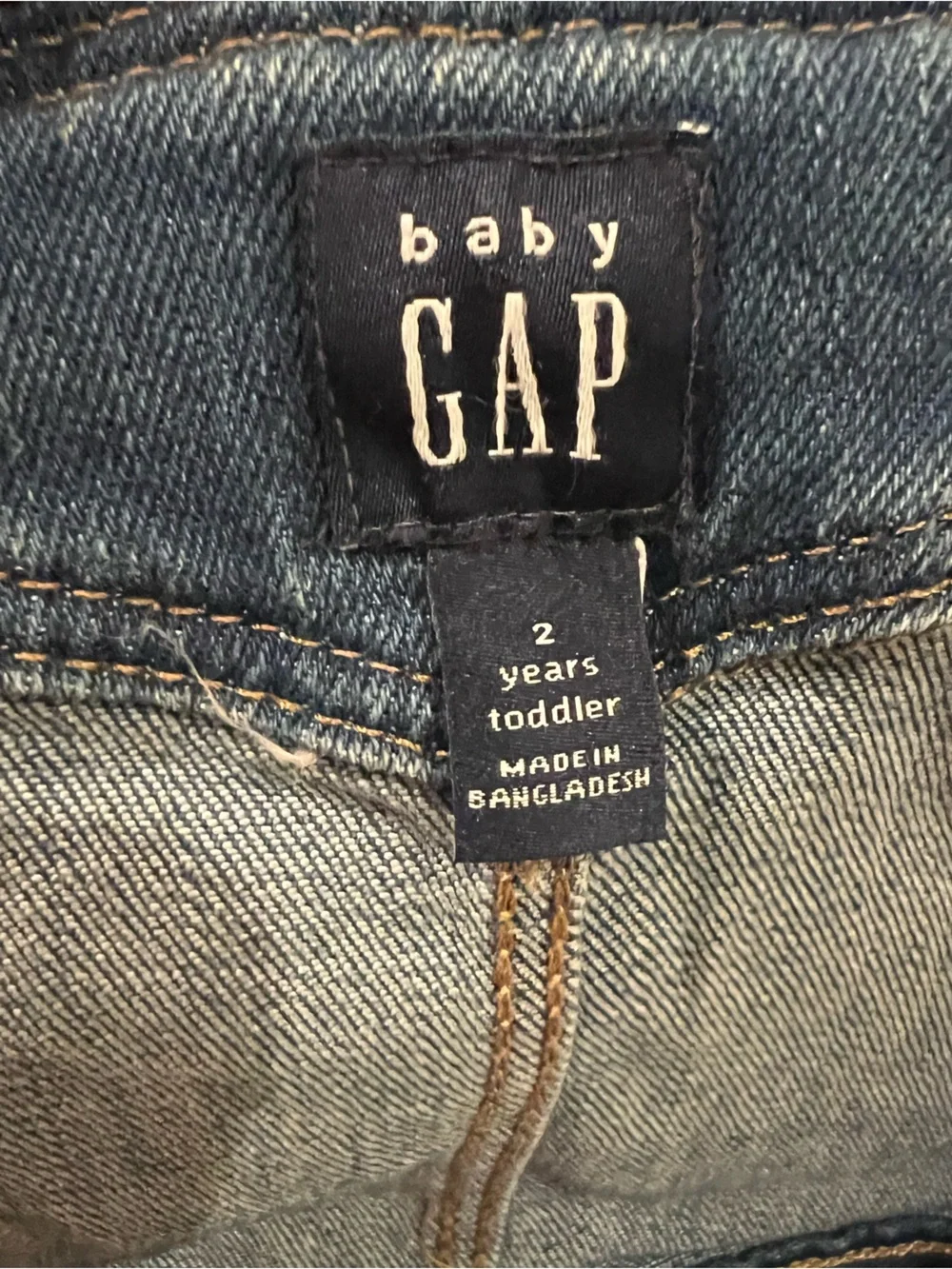 GAP Kids Blue Denim Overalls with Ruffle Straps